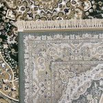 290 x 200cm Traditional Nain Design Forest Green & Gold Area Rug - Image 8