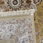 290 x 200cm Isfahan Design Olive Gold & Cream Area Rug - Image 9