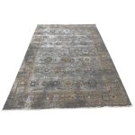 290 x 200cm Transitional Weathered Oushak Style Slate Grey Rug - Image 2