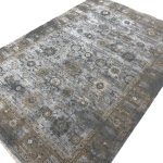 290 x 200cm Transitional Weathered Oushak Style Slate Grey Rug - Image 4