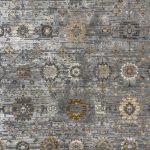 290 x 200cm Transitional Weathered Oushak Style Slate Grey Rug - Image 5