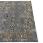 290 x 200cm Transitional Weathered Oushak Style Slate Grey Rug