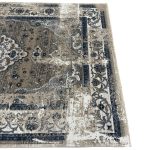 290 x 200cm Vintage Kashan Design Taupe & Blue Rug - Image 6