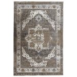 290 x 200cm Modern Distressed Heriz Style Beige Rug