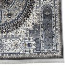 290 x 200cm Classic Tabriz Scalloped Medallion Grey Area Rug - Image 7