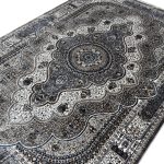290 x 200cm Classic Tabriz Scalloped Medallion Grey Area Rug - Image 4