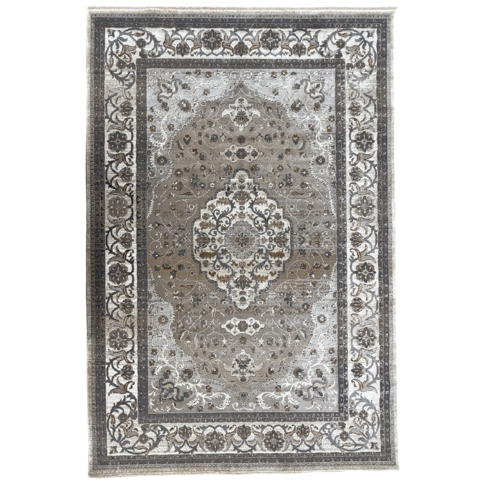 230 x 160 ddsnsmmhhbzjsjs_26 290 x 200cm Vintage Kashan Design Beige Area Rug - Image 1