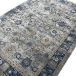 290 x 200cm Transitional Weathered Oushak Style Grey And Blue Rug - Image 4