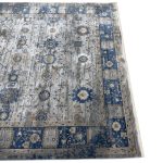 290 x 200cm Transitional Weathered Oushak Style Grey And Blue Rug - Image 5
