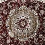 290 x 200cm Persian Tabriz Oval Medallion Red Area Rug - Image 4