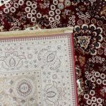 290 x 200cm Persian Tabriz Oval Medallion Red Area Rug - Image 8