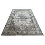 290 x 200cm Vintage Distressed Medallion Area Rug in Taupe & Ivory - Image 2