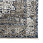 290 x 200cm Vintage Distressed Medallion Area Rug in Taupe & Ivory - Image 7