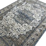 290 x 200cm Vintage Distressed Medallion Area Rug in Taupe & Ivory - Image 4