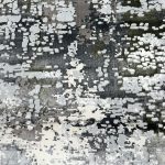 230 x 160cm Modern Urban Pixelated Grid Silver Rug - Image 5