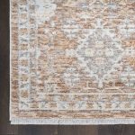 365 × 274cm Vintage Terracotta & Ivory Persian-Style Floral Rug - Image 5