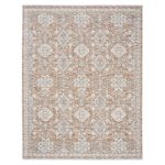 365 × 274cm Vintage Terracotta & Ivory Persian-Style Floral Rug