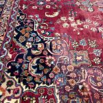397 × 290cm Large Persian Mashad Hand-Knotted Wool Rug - Image 7
