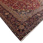 426 × 290cm Red/Gold Persian Kashan Hand-Knotted – Wool Rug - Image 7