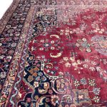397 × 290cm Large Persian Mashad Hand-Knotted Wool Rug - Image 5