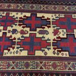 300 x 200cm Kilim-Barjesta with Stepped Medallions and Birds – Handwoven Wool Rug - Image 5