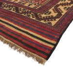 280 x 195cm Tribal Kilim-Barjesta with Nine Tribal Floral Panels – Hand Woven Wool Rug - Image 8