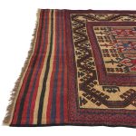 280 x 195cm Tribal Kilim-Barjesta with Nine Tribal Floral Panels – Hand Woven Wool Rug - Image 7