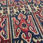 280 x 195cm Tribal Kilim-Barjesta with Nine Tribal Floral Panels – Hand Woven Wool Rug - Image 6
