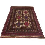 269 x 193cm Tribal Kilim-Barjesta with Six Star Medallion Panels – Hand Woven Wool Rug - Image 3