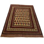 269 x 193cm Tribal Kilim-Barjesta With All-Over Boteh Design Hand Woven Wool Rug - Image 3