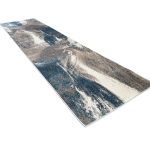 500 x 80cm Turquoise & Sandstone Marble Runner Rug - Image 2