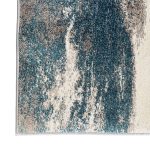 500 x 80cm Turquoise & Sandstone Marble Runner Rug - Image 6