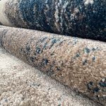 500 x 80cm Turquoise & Sandstone Marble Runner Rug - Image 4