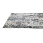 600 x 80cm Distressed Canvas in Grey, Ivory Runner Rug - Image 8