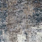400 x 80cm Distressed Canvas in Grey, Ivory Runner Rug - Image 4