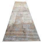 300 x 80cm Modern Serenity in Silver Grey & Mocha Runner Rug - Image 2