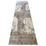 300 x 80cm Modern Serenity in Silver Grey & Mocha Runner Rug