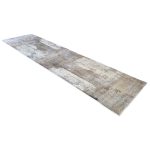 300 x 80cm Modern Serenity in Silver Grey & Mocha Runner Rug - Image 3