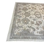 365 × 274cm Cream & Taupe Persian-Style Machine Made Floral Rug
