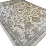 365 × 274cm Cream & Taupe Persian-Style Machine Made Floral Rug - Image 3