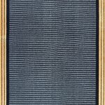 290 x 80cm Minimal Black & Gold Border Panel Turkish Runner Rug - Image 6
