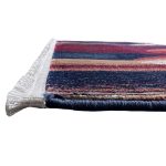 290 x 80cm Burgundy, Beige & Navy Abstract Swirl Runner Rug - Image 7