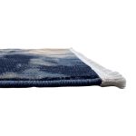 300 x 80cm Navy & Grey Abstract Flow Runner Rug - Image 6
