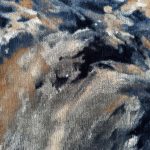300 x 80cm Navy & Grey Abstract Flow Runner Rug - Image 7