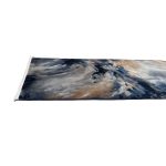 300 x 80cm Navy & Grey Abstract Flow Runner Rug - Image 8