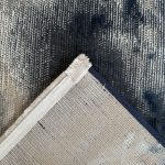 300 x 80cm Navy & Grey Abstract Flow Runner Rug - Image 10