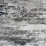 300 x 80cm Grey & Ivory Distressed Abstract Runner Rug - Image 5