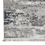 300 x 80cm Grey & Ivory Distressed Abstract Runner Rug - Image 7
