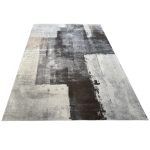 400 x 300cm Geometric Impressions in Silver grey & Brown - Image 3