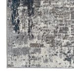 340 x 240cm Monochrome Elegance in silver Grey with Teal Accents Area Rug - Image 8